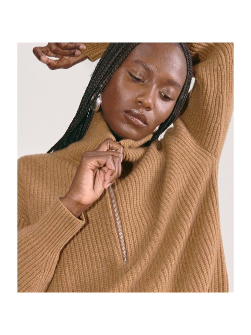 Everlane The Half-Zip Sweater in Luxe Merino Women’s XS - 100% Wool